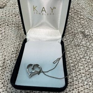 Kay jewelers heart diamond necklace